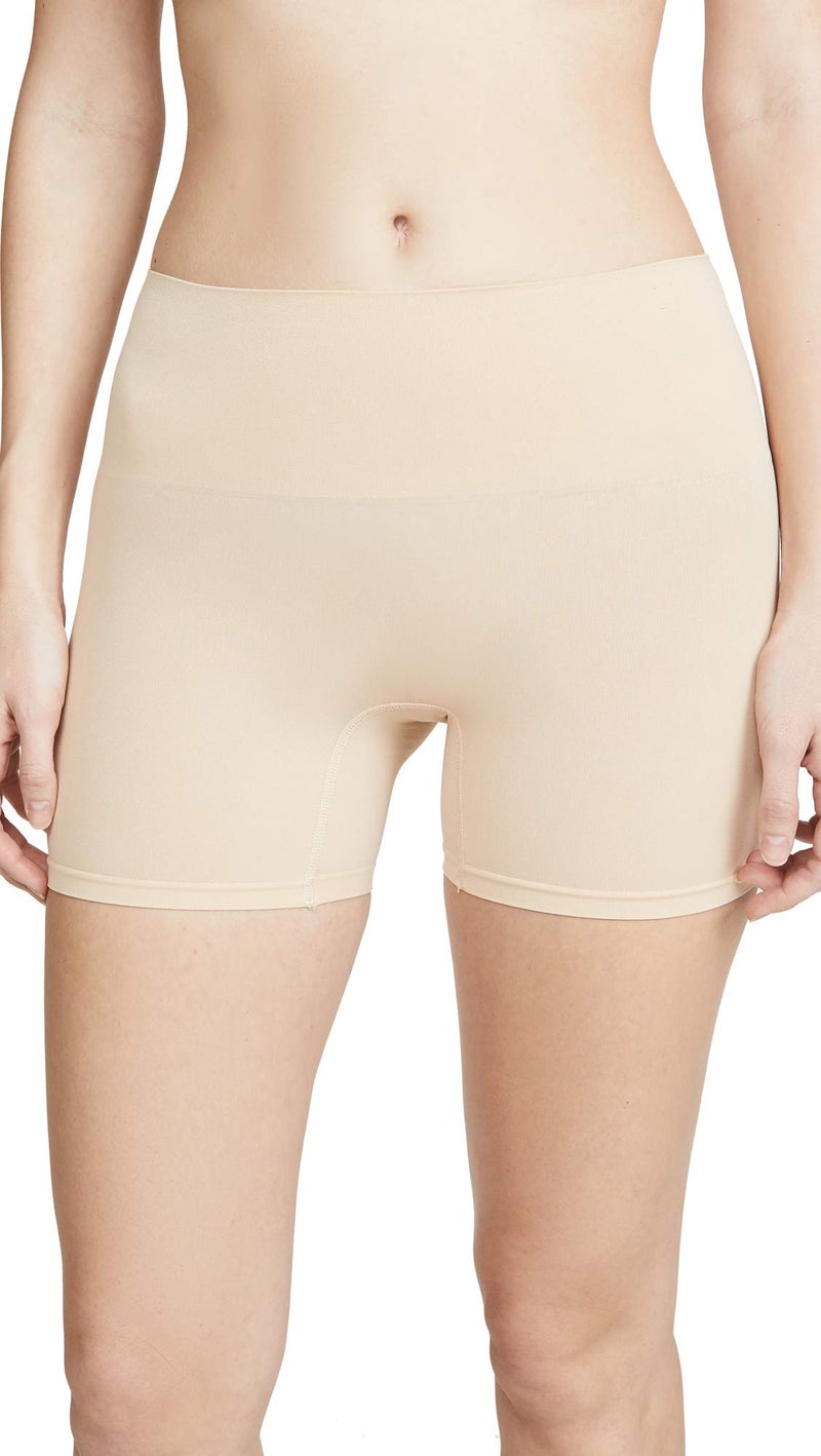 Yummie Women's Ultralight Seamless Shapewear Short, Frappe, 1X/2X - Image 1